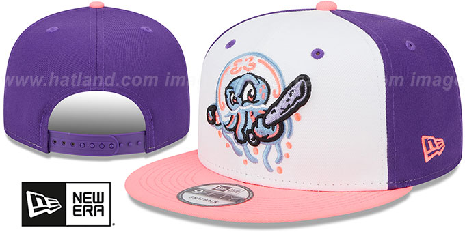 Blueclaws 'COPA SNAPBACK' White-Purple-Pink Hat by New Era