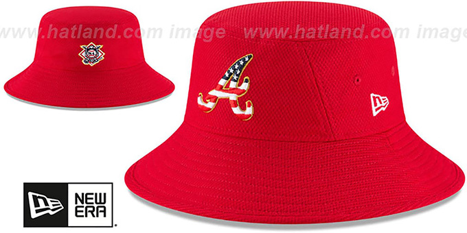 atlanta braves bucket hat