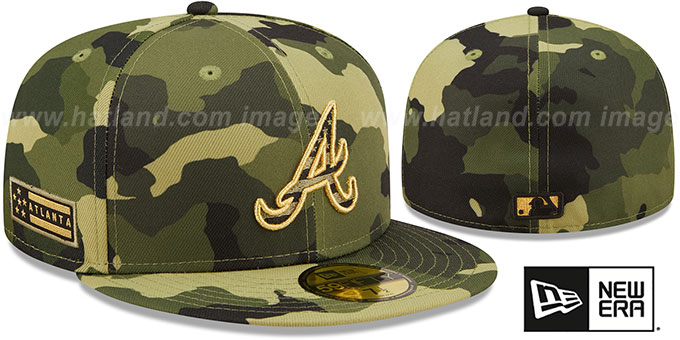 Braves 2022 ARMED FORCES 'STARS N STRIPES' Hat by New Era