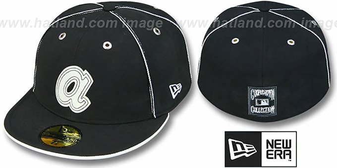 Braves 'COOPERSTOWN BLACK DaBu' Fitted Hat by New Era