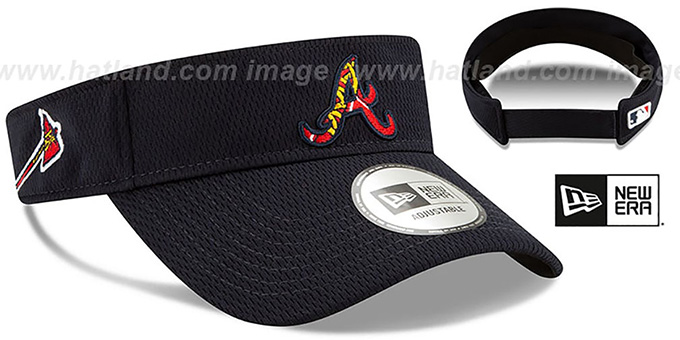 Braves 'DASHMARK BP VISOR' Navy by New Era