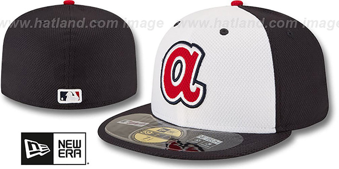 Braves 'MLB DIAMOND-ERA BP' White-Navy Hat by New Era