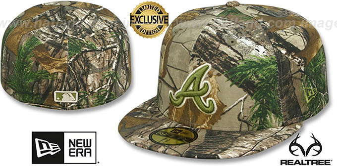 Braves 'MLB TEAM-BASIC' Realtree Camo Fitted Hat by New Era