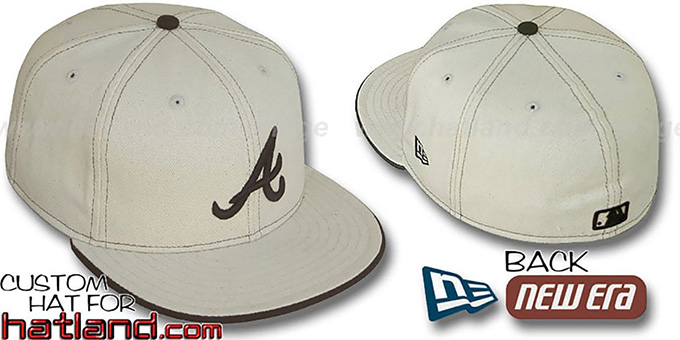 Braves 'NATURAL DENIM' Fitted Hat by New Era