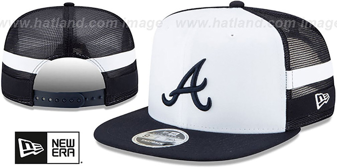 Braves 'SIDE-STRIPED TRUCKER SNAPBACK' Hat by New Era