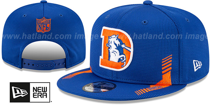 Broncos '2021 NFL THROWBACK SIDELINE HOME SNAPBACK' Royal Hat by New Era