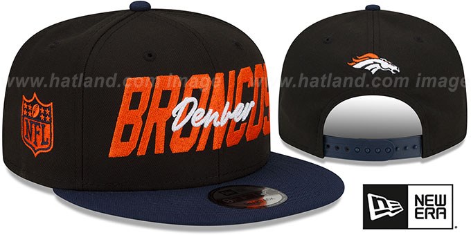 Broncos '2022 NFL DRAFT SNAPBACK' Black-Navy Hat by New Era