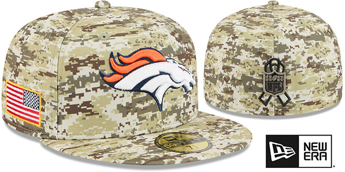 Broncos 2025 'SALUTE-TO-SERVICE' Digital Desert Storm Fitted Hat by New Era