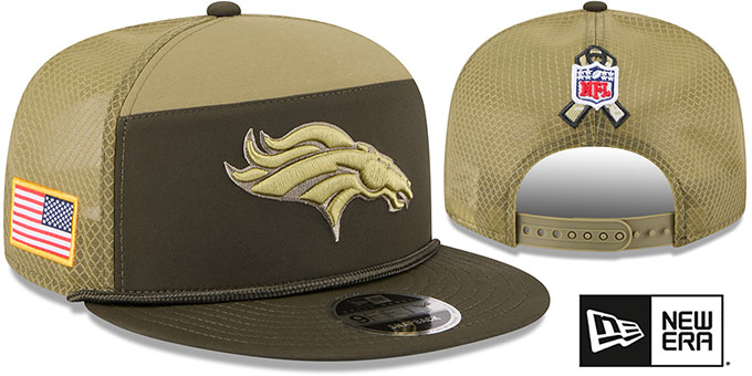 Broncos '2025 SALUTE-TO-SERVICE SNAPBACK' Dark Green-Olive Hat by New Era