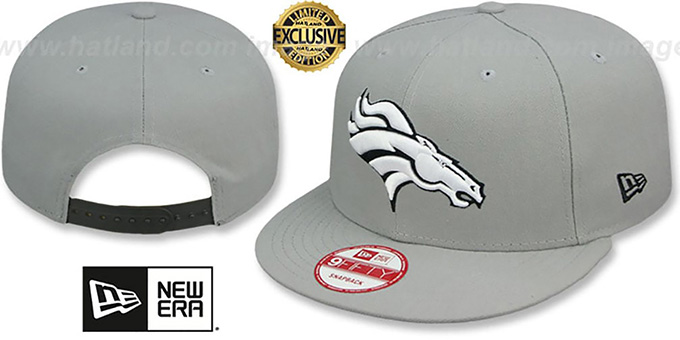 Broncos 'NFL TEAM-BASIC SNAPBACK' Grey-Black Hat by New Era