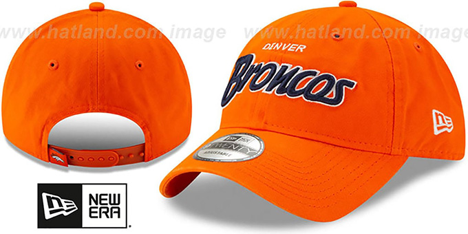 Broncos 'RETRO-SCRIPT SNAPBACK' Orange Hat by New Era