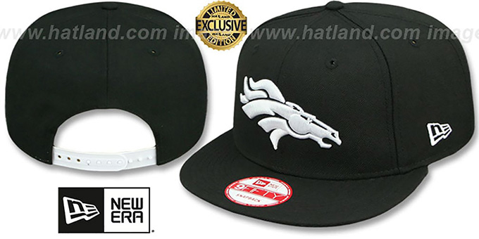 Broncos 'TEAM-BASIC SNAPBACK' Black-White Hat by New Era