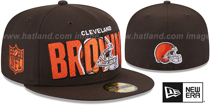 Browns 2023 'NFL DRAFT' Brown Fitted Hat by New Era
