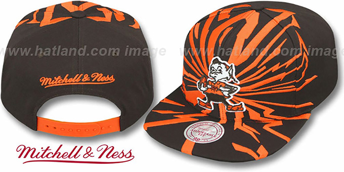 brown mitchell and ness hat