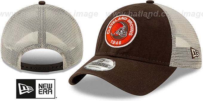 Browns 'ESTABLISHED CIRCLE TRUCKER SNAPBACK' Hat by New Era