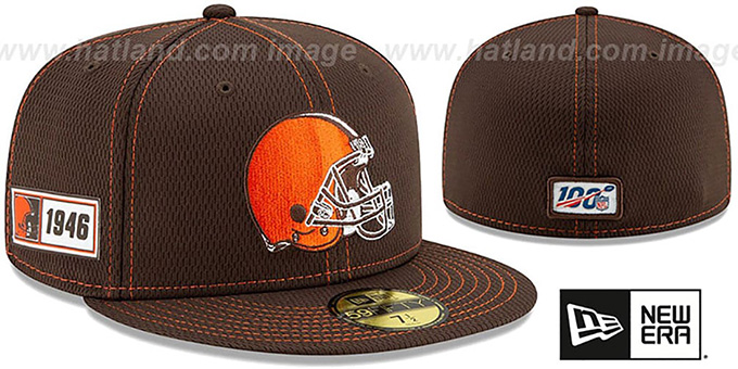 fitted browns hat
