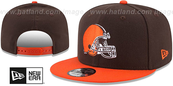 Browns 'TEAM-BASIC SNAPBACK' Brown-Orange Hat by New Era