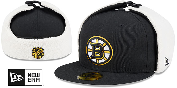 Bruins 'CLASSIC DOGEAR' Black Fitted Hat by New Era