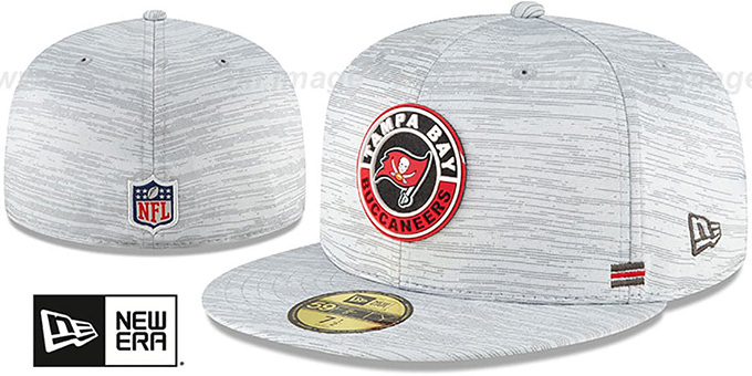 Buccaneers '2020 ONFIELD STADIUM' Heather Grey Fitted Hat by New Era