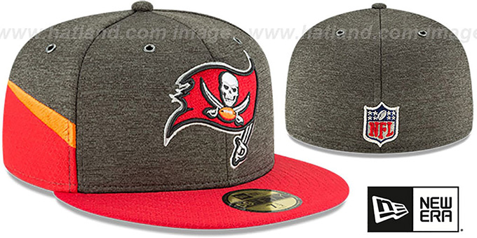 Buccaneers 'HOME ONFIELD STADIUM' Grey-Red Fitted Hat by New Era