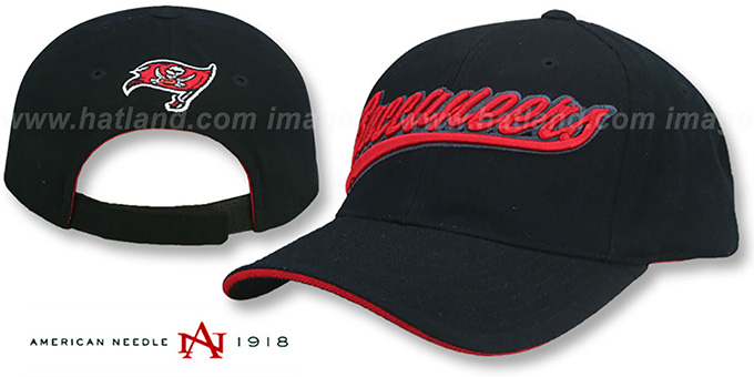 Buccaneers 'SCRIPTER STRAPBACK' Black Hat by American Needle