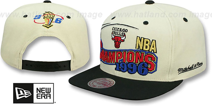 Bulls '1996 CHAMPIONS REPLICA SNAPBACK' Hat by Mitchell and Ness