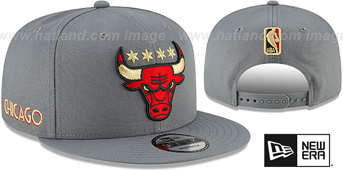 Bulls 20-21 'CITY-SERIES' ALTERNATE SNAPBACK Grey Hat by New Era