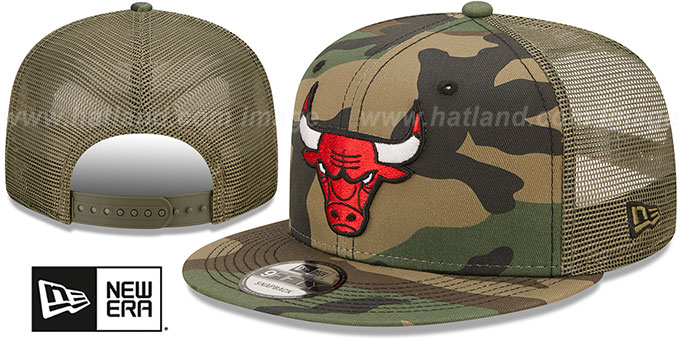 Bulls 'ARMY CAMO TRUCKER' Hat by New Era