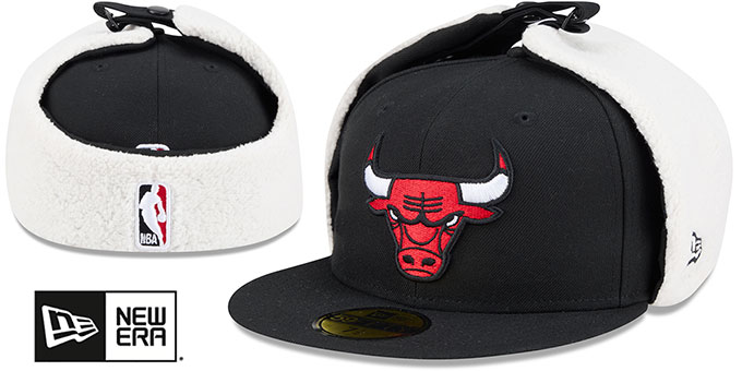 Bulls 'CLASSIC DOGEAR' Black Fitted Hat by New Era