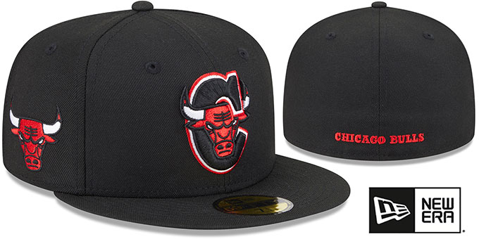 Bulls 'DECEPTOR' Black Fitted Hat by New Era