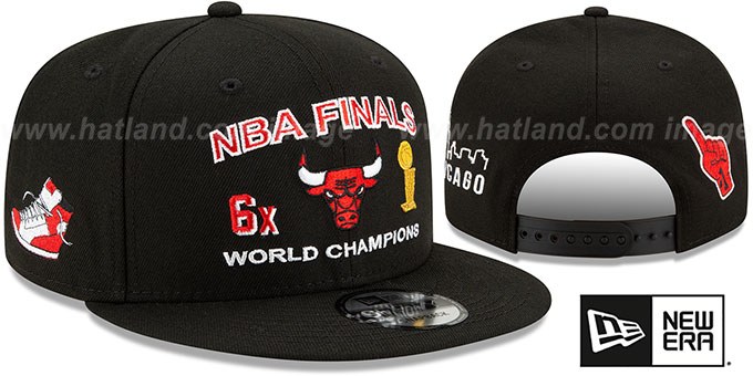Bulls 'FINALS CHAMPIONS SNAPBACK' Black Hat by New Era
