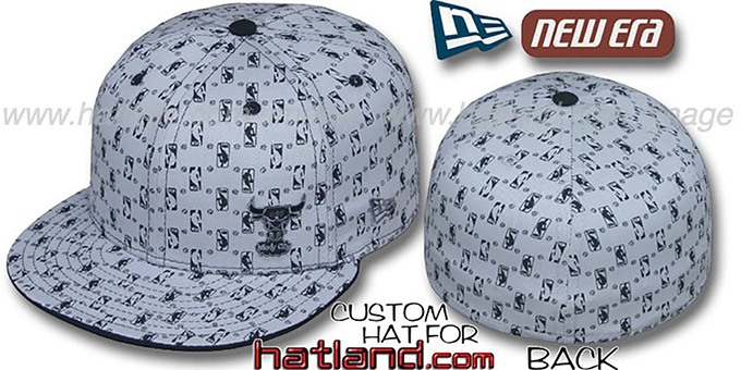 Bulls 'HW-NBA FLAWLESS FLOCKING' Grey-Black Fitted Hat