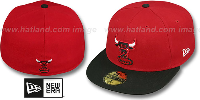 Bulls HW 'TEAM-BASIC' Red-Black Fitted Hat by New Era