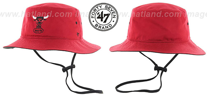 Bulls 'KIRBY BUCKET' Red Hat by Twins 47 Brand