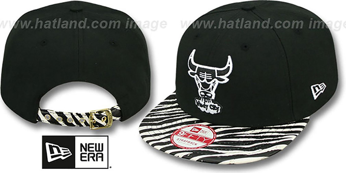 Bulls 'OSTRICH-ZEBRA STRAPBACK' Hat by New Era