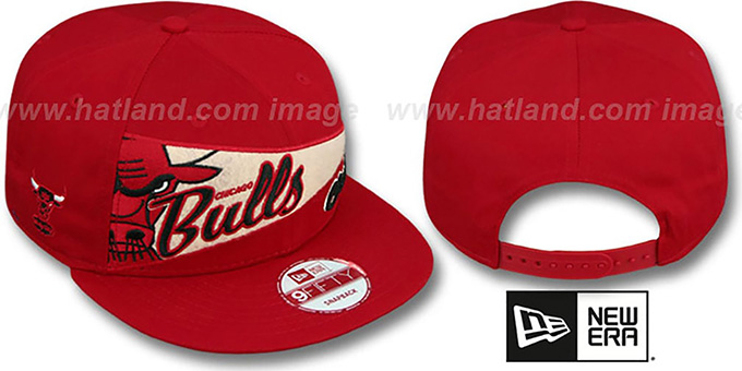 Bulls 'PENNANT SNAPBACK' Red Hat by New Era