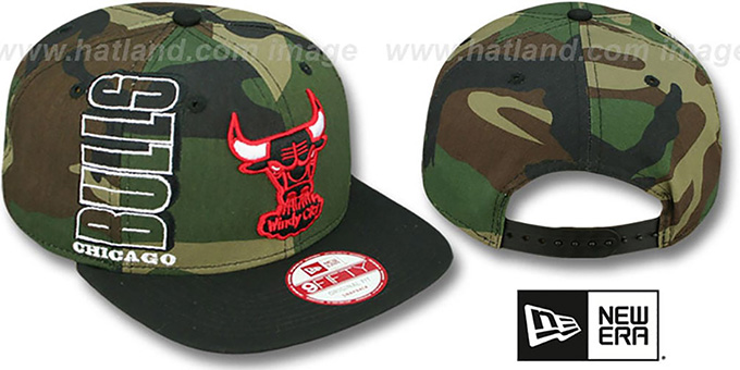 Bulls 'RALLYMARK SNAPBACK' Army-Black Hat by New Era