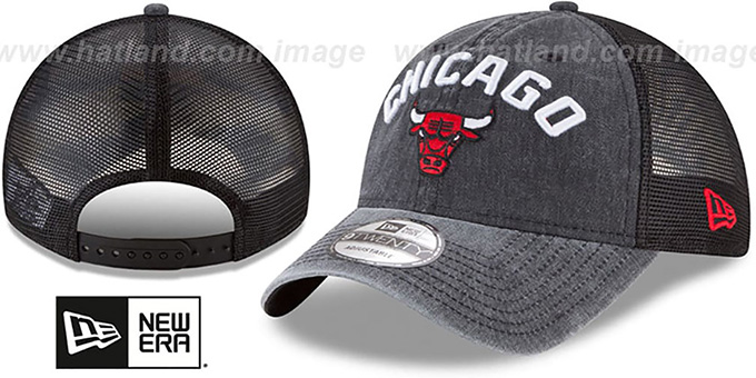 Bulls 'RUGGED-TEAM TRUCKER SNAPBACK' Black Hat by New Era
