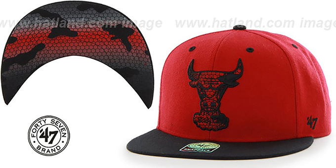 Bulls 'THE-PLAINS SNAKE SNAPBACK' Hat by Twins 47 Brand