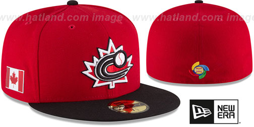 Canada 'PERFORMANCE WBC-2' Red-Black Hat by New Era