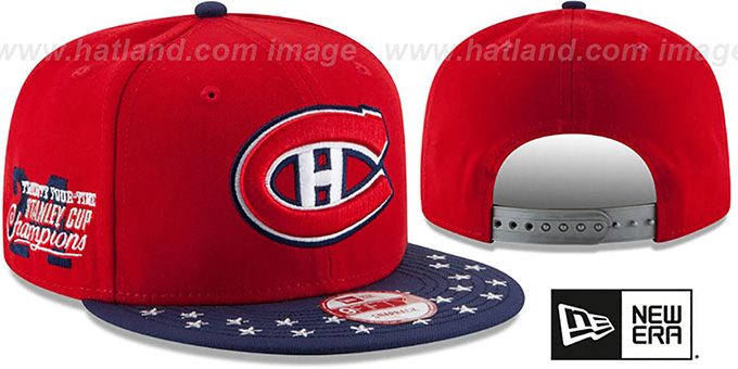 Canadiens 'NHL STAR-TRIM SNAPBACK' Red-Navy Hat by New Era