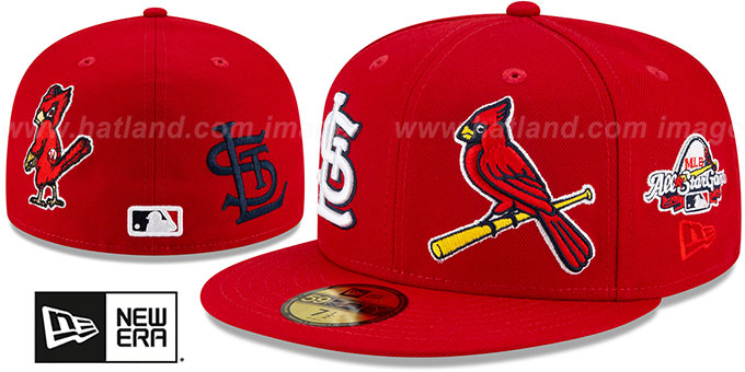 Cardinals 'EVOLUTION-PATCHES' Red Fitted Hat by New Era