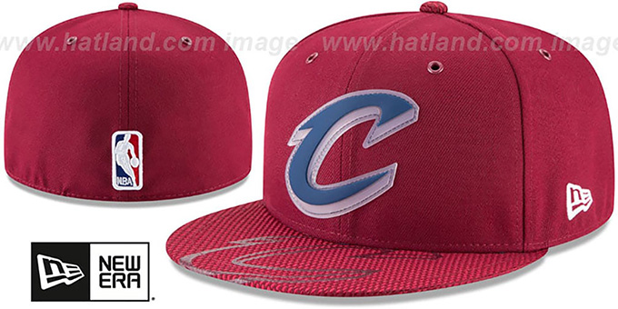 Cavaliers '2018 NBA ONCOURT ALL-STAR' Burgundy Fitted Hat by New Era