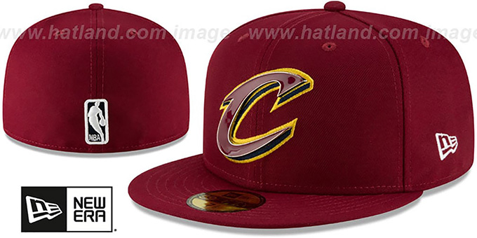 Cavaliers 'METAL-N-THREAD' Burgundy Fitted Hat by New Era