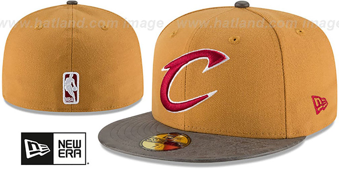 Cavaliers 'RUSTIC-VIZE' Wheat-Grey Fitted Hat by New Era
