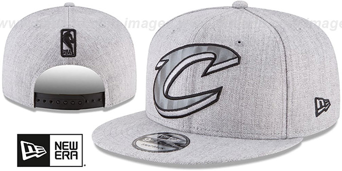 Cavaliers 'SILKED-XL SNAPBACK' Heather Light Grey Hat by New Era