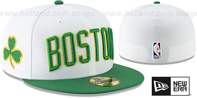 Celtics 18-19 'CITY-SERIES' White-Green Fitted Hat by New Era