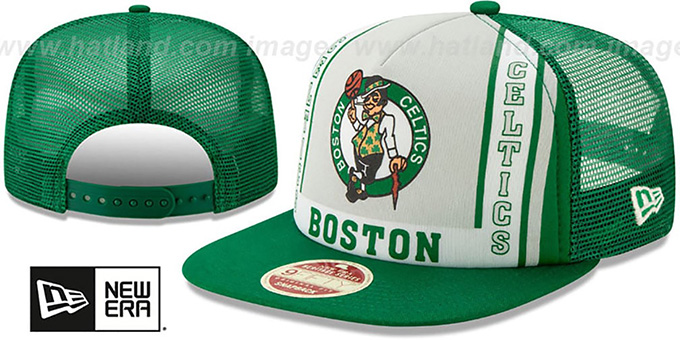 Celtics 'BANNER FOAM TRUCKER SNAPBACK' Hat by New Era