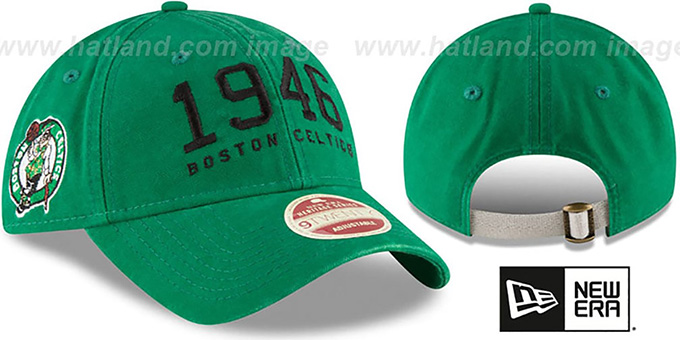 Celtics 'ESTABLISHED YEAR STRAPBACK' Green Hat by New Era