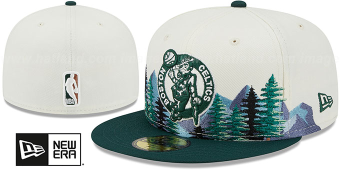 Celtics 'EVERGREEN' White-Green Fitted Hat by New Era